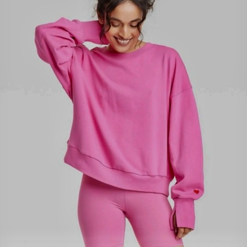 JoyLab Vibrant Pink Sweatshirt